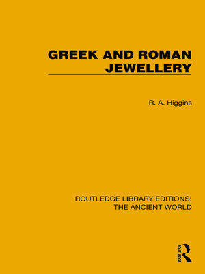 cover image of Greek and Roman Jewellery